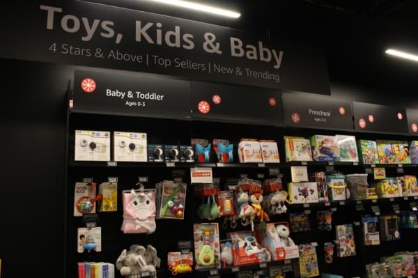 amazon 4-star store, toys, kids and baby section