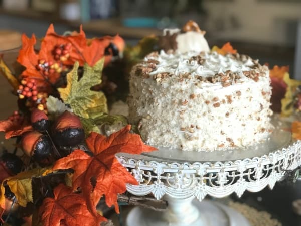 Italian cream cake is one of numerous cake and pie options available this holiday season. (Courtesy 18 Carrot Bakery)