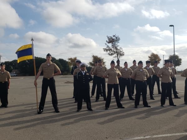 The Georgetown ISD NJROTC Annual Military Inspection took place Nov. 6.
Ali Linan/Community Impact Newspaper