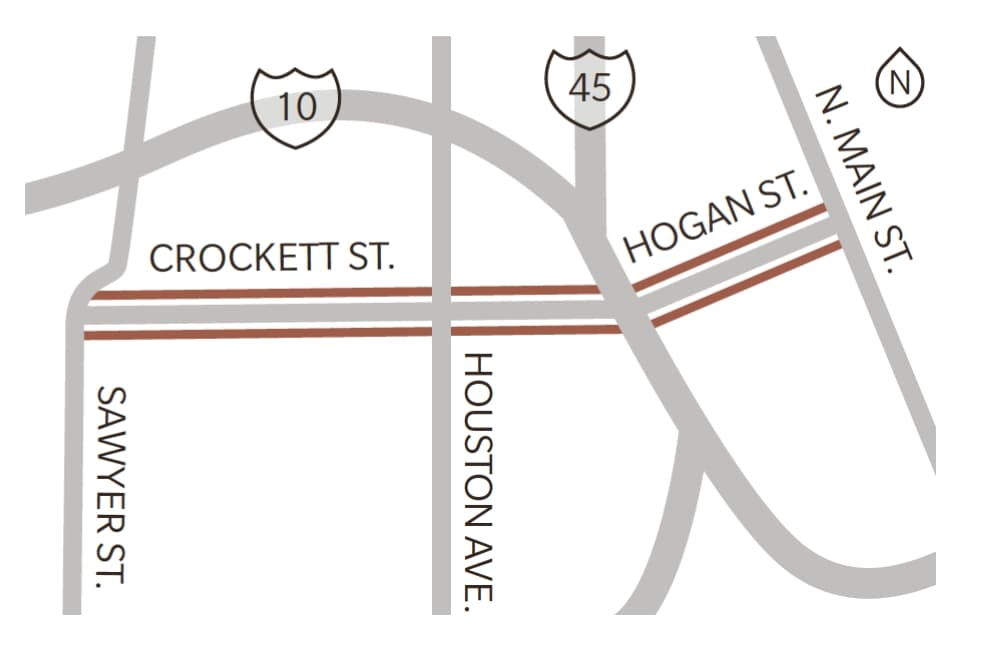 Transportation Update: Crockett Street downgraded in Houston's thoroughfare plan