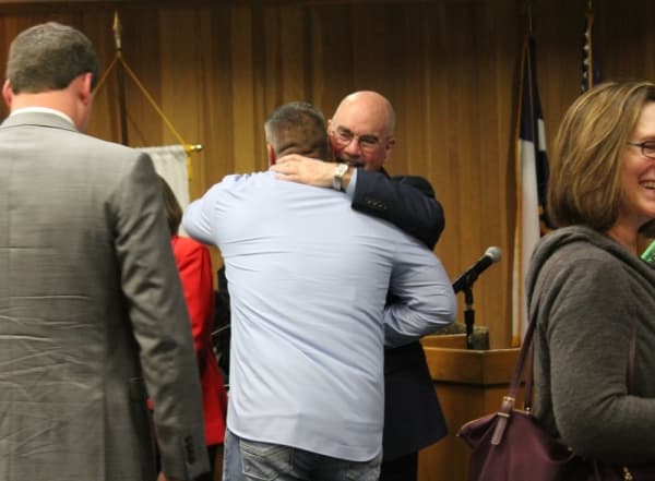 Longest-tenured Klein ISD trustee Rick Mann honored at final school board meeting before retirement