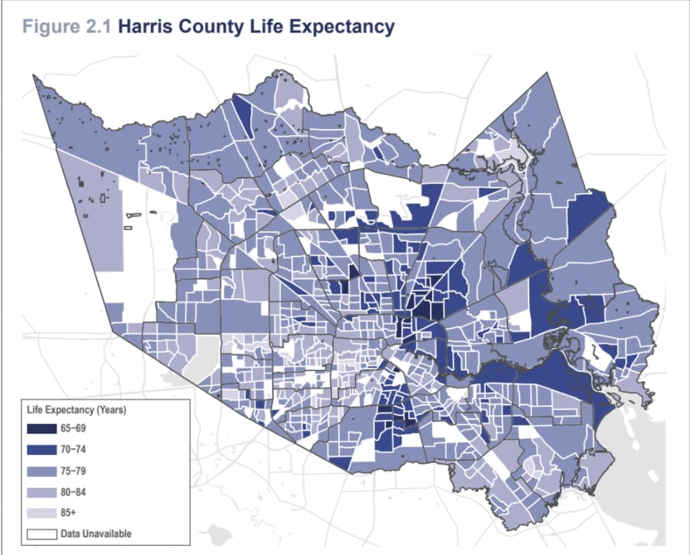Benchmark study reveals 24-year lifespan variance, high obesity rates and limited health care access across Harris County