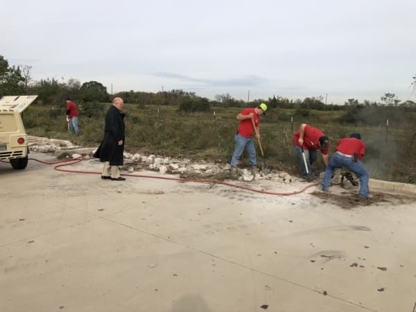 Construction begins on temporary road to relieve traffic on Charger Way in Fulshear