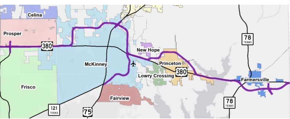 City sets guiding principles for development of US 380 alignment in McKinney
