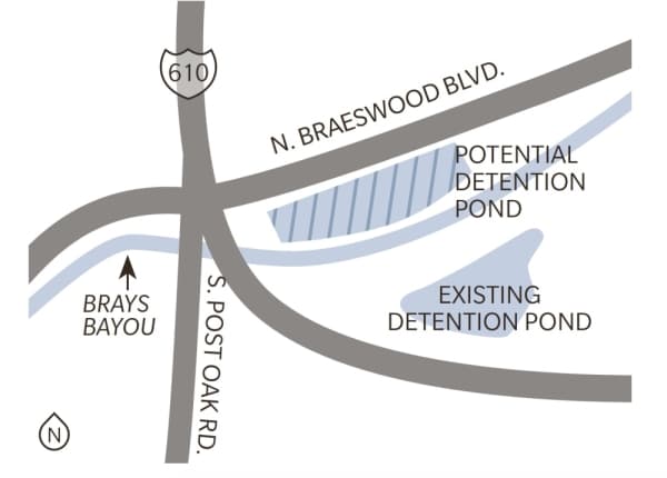 Harris County Flood Control district buys former Meyerland apartment site for detention