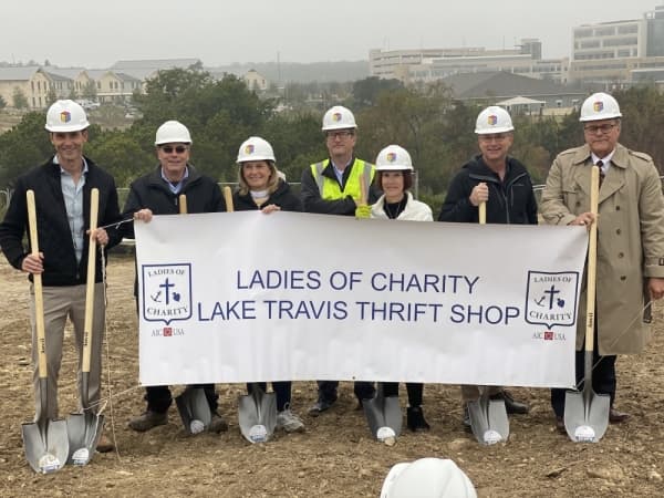 Ladies of Charity Lake Travis Thrift Shop holds groundbreaking for new location