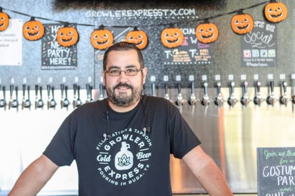 Co-owner Roberto Garcia’s passion for craft beer began with a homebrewing kit in 2005. (Anna Daugherty/Community Impact Newspaper)