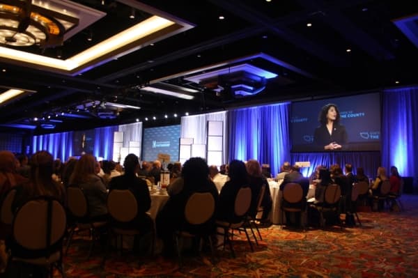 Lina Hidalgo reflects on boundary-pushing first year in State of the County address