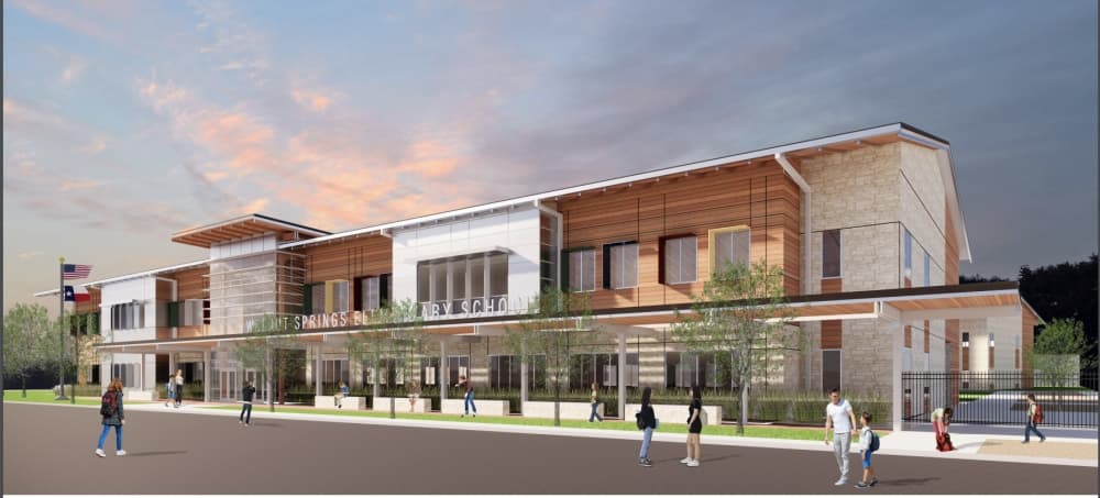 Architects unveil plans for new Walnut Springs Elementary School facility to Dripping Spring ISD trustees