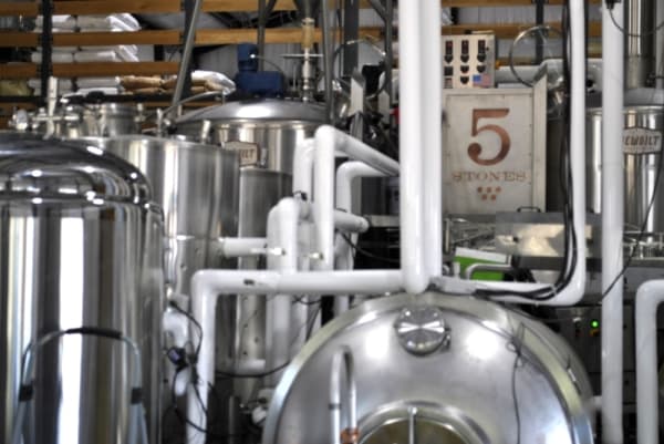 5 Stones Artisan Brewery brews beer made from locally-sourced, fresh produce. (Chelsea Bagley/Community Impact Newspaper)