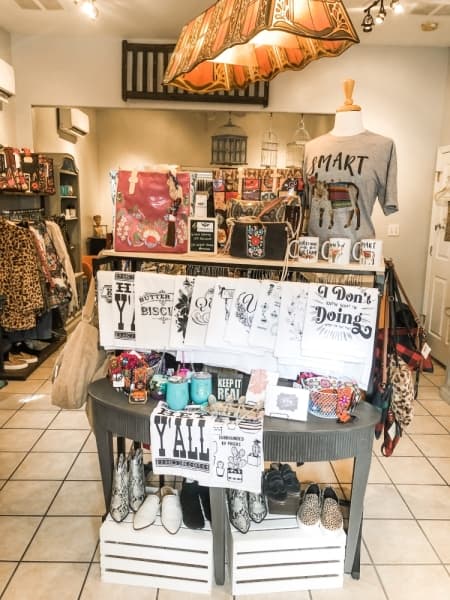 The boutique sells items from other women-owned businesses and fair-trade organizations. (Courtesy Chez Chic Boutique)