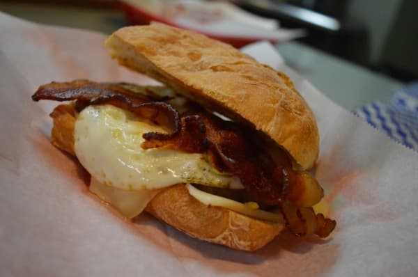 Ciabatta sandwich ($5.99)
Breakfast options were added to the menu when the Chois bought the eatery in 2016. All of the new breakfast items are served on fresh bread delivered daily. (Iain Oldman/Community Impact Newspaper)