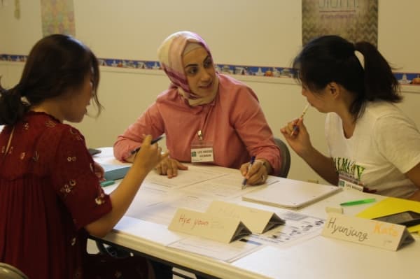 Students work on their English during an ESL class at River City Hope Street in Cedar Park.
BRIAN PERDUE/COMMUNITY IMPACT NEWSPAPER