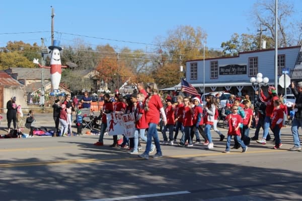 Local schools, businesses and community members participated in the 54th annual parade. (Anna Lotz/Community Impact Newspaper)