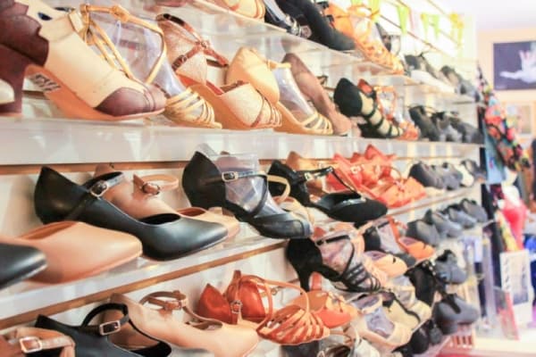 In addition to pointe shoes, Movin’ Easy also offers ballroom dance shoe options. Jack Flagler/Community Impact Newspaper