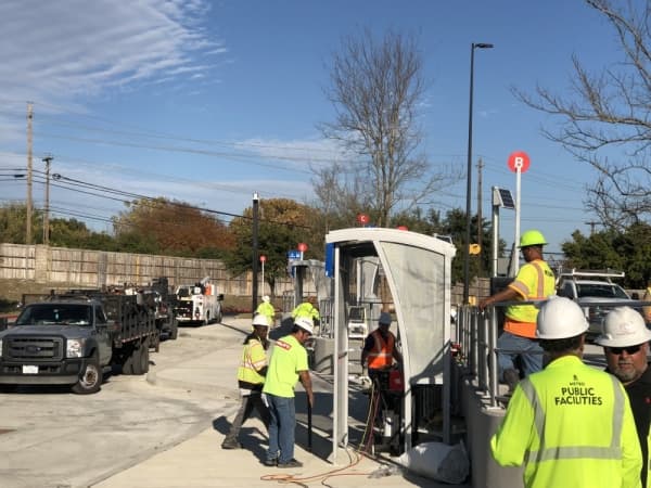 The upgraded Norwood Transit Center reopened Nov. 26. (Courtesy Capital Metro)