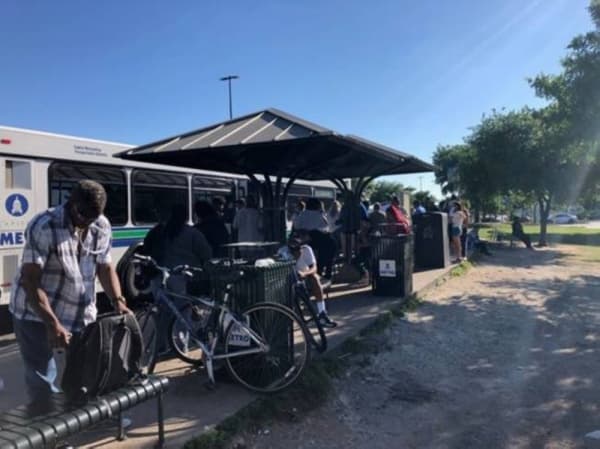 The updated center includes more shelters and shade and improved access for riders. (Courtesy Capital Metro)