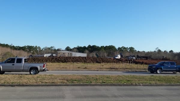 Harris County Flood Control District begins project on Southbelt Detention Basin final phase, Dagg Road