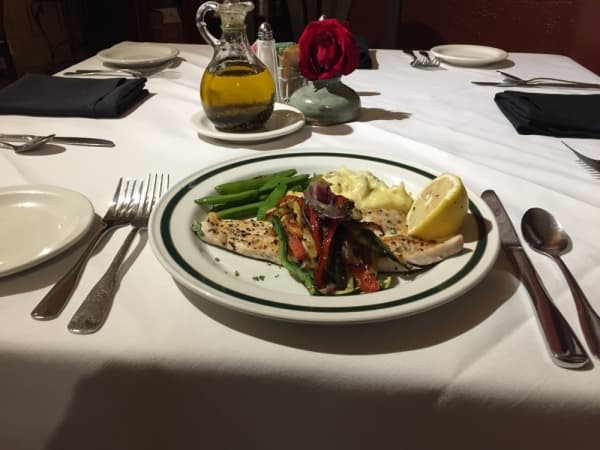 Pan-seared, farm-raised rainbow trout