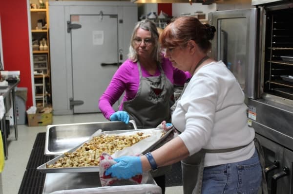 The Salvation Army of Lewisville serves a hot meal to more than 200 people six days a week. (Photo by Anna Herod/Community Impact Newspaper)