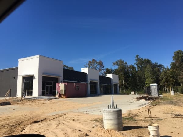 Retail, office building nearing completion on Gosling Road