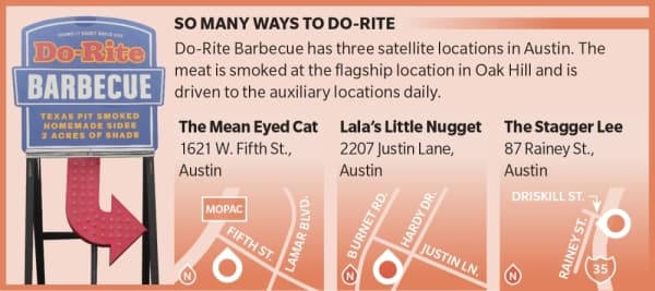 Do-Rite Barbecue has three additional locations. 
