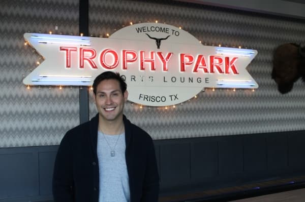 Owner Jeremiah Miranda opened Trophy Park in late October. (Elizabeth Ucles/Community Impact Newspaper)