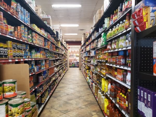 Patrons can find aisles full of Hispanic products. (Ali Linan/Community Impact Newspaper)