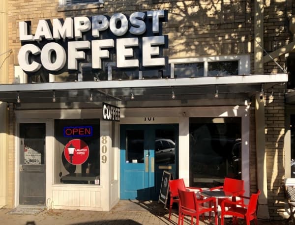 Lamppost Coffee is located at 809 S Main St., Georgetown. (Sally Grace Holtgrieve/Community Impact Newspaper)