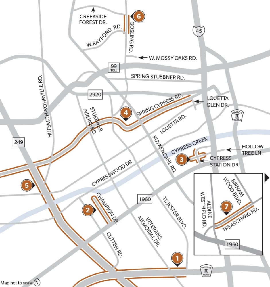 Here's the latest on 7 transportation projects in the Spring, Klein area