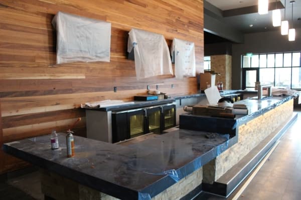 Guests can stop by the full-service bar before a showing. Photo by Andrew Christman/Community Impact Newspaper