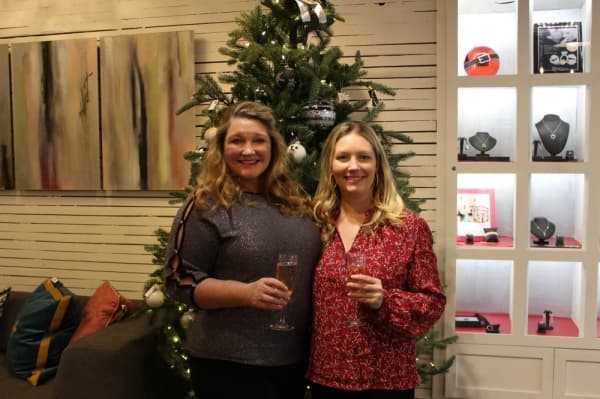 Owners Jeri Slater and Alicia Nicholas. (Photo by Andrew Christman/Community Impact Newspaper)
