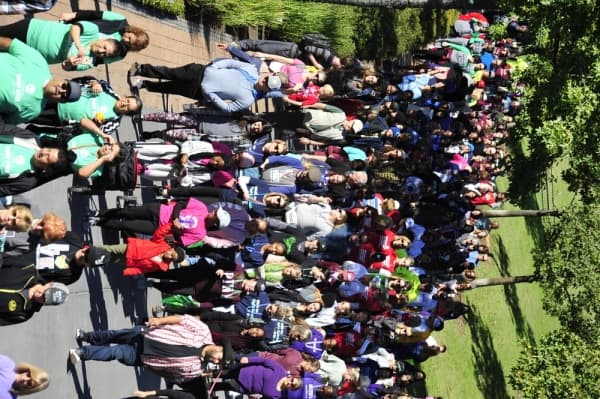 1. The Out of the Darkness Walk, organized by the Southeast Texas chapter of the American Foundation for Suicide Prevention, led walkers on a 2-mile stretch along The Woodlands Waterway.
Courtesy Rob Vanya