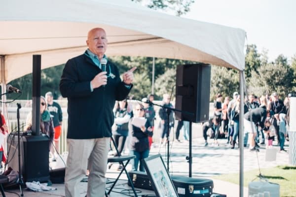 4. U.S. Rep. Kevin Brady, R-Conroe, was among the speakers at the Out of the Darkness Walk. Other speakers included Judge Wayne Mack, who has advocated on behalf of suicide awareness programs in south Montgomery County.
Courtesy Roshan Moayed