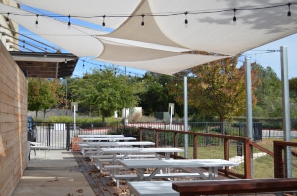 Factoring in both patios and the outdoor playground area, the Steiner Ranch location in the largest Galaxy Cafe in Austin.
