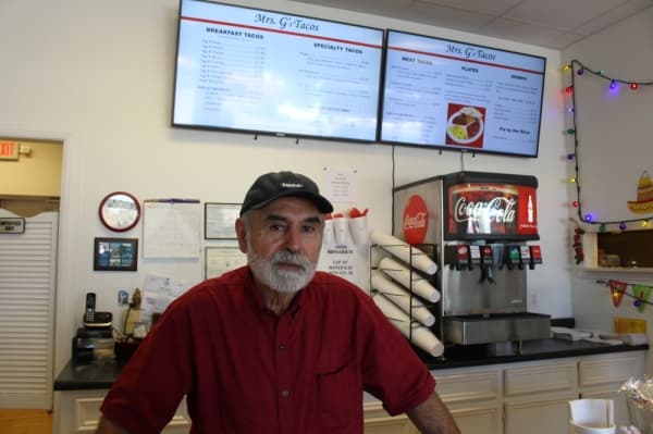 Bill Wolter brought Rio Grande Valley-inspired tacos to Grapevine. (Elizabeth Ucles/Community Impact Newspaper)