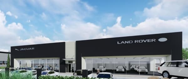 Jaguar, Land Rover dealership under construction on RM 620 in Northwest Austin