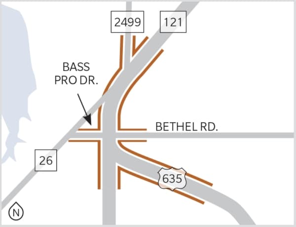 Tarrant County transportation update: SH 121/I-635 interchange widening
