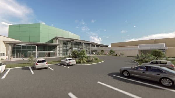 Renderings of the new Carroll ISD music center were on display at the district event Dec. 11. (Rendering courtesy Carroll ISD)
