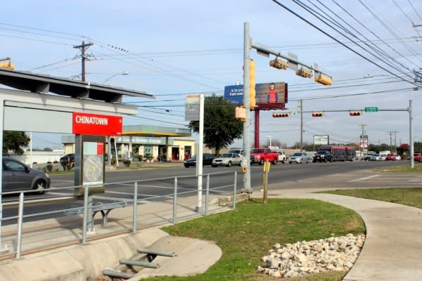 Intersection and pedestrian improvements on North Lamar Boulevard will also improve access to transit facilities. (Amy Denney/Community Impact Newspaper)