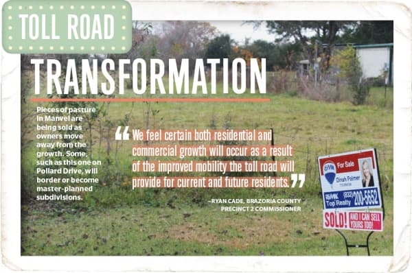 Toll road brings growth, sparking rural resident concern