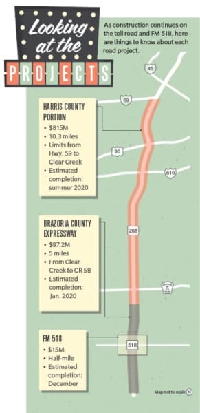 map toll road 