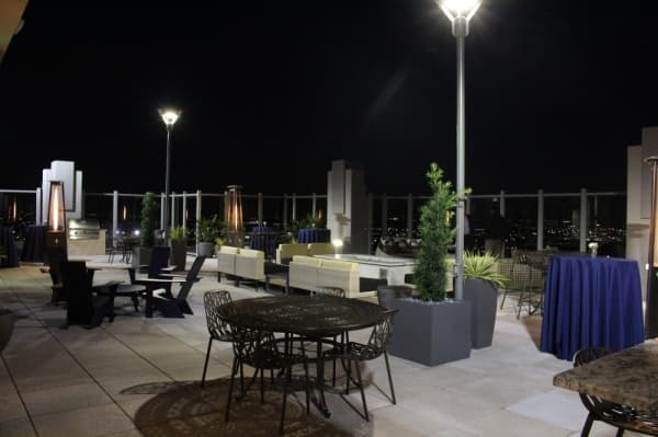 The SkyDeck has an outdoor portion with views of the east of the city. (Elizabeth Ucles/Community Impact Newspaper)
