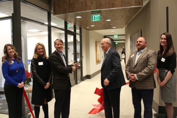 The ceremony included city leaders from the Frisco Planning & Zoning Commission. (Elizabeth Ucles/Community Impact Newspaper)