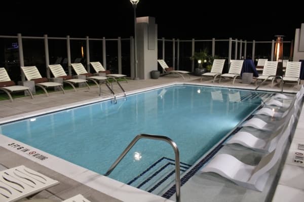 There is a pool on the top floor. (Elizabeth Ucles/Community Impact Newspaper)