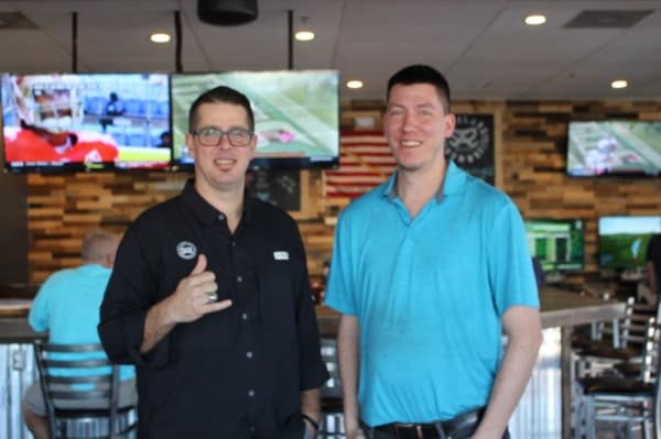Chad M. Craig and Anthony Petronella are the owners of Scholars and Scoundrels. (Nola Z. Valente/Community Impact Newspaper)