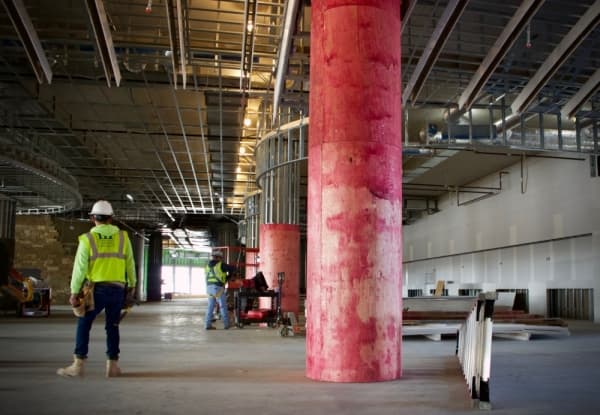 As of Dec. 4, Hensel Phelps said they had clocked more than 1.5 million man hours of construction. (Taylor Jackson Buchanan/Community Impact Newspaper)