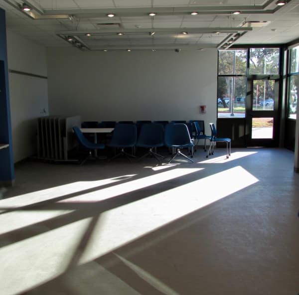 Austin ISD modernized campuses will also include community rooms, where public events, presentations and performances can be held at the school without opening the campus to additional visitors. At Menchaca Elementary, the community room is attached to the administrative building and front office. (Nicholas Cicale/Community Impact Newspaper)