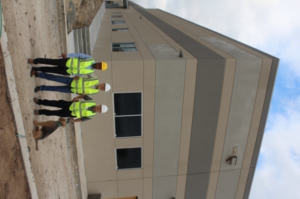 Kevin Lyons is the agency spokesperson for the Texas Comptroller's Office; Tom Smelker is the administrator of the Texas Bullion Depository; Matt Ferris is managing director of the depository. (Marisa Charpentier/Community Impact Newspaper)
