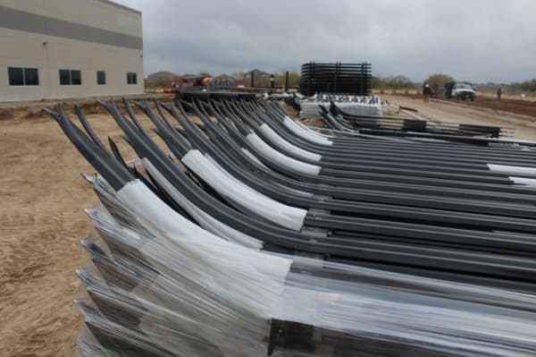 Fencing will surround the depository. (Marisa Charpentier/Community Impact Newspaper)